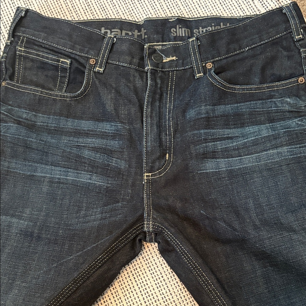 Carhartt Men's Indigo Straight-Leg Jeans